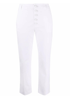 DONDUP button-down straight-leg trousers - White
