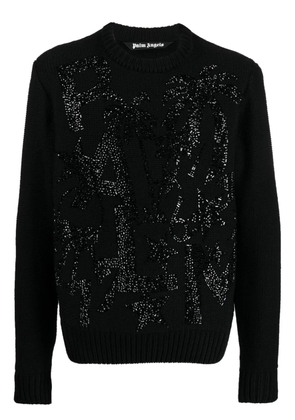 Palm Angels crystal-embellished jumper - Black