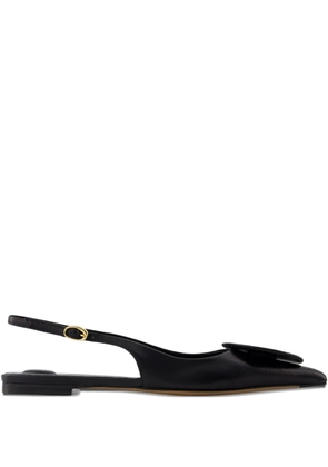 Jacquemus The Duelo flat slingback pumps - Black