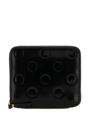 Comme Des Garçons Wallet polka dot leather wallet - Black