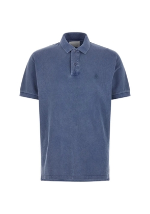 MARANT Afko logo-embroidered polo shirt - Blue