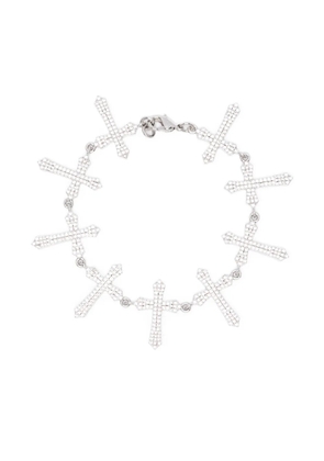 DARKAI Cross Tennis bracelet - Silver