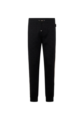 Philipp Plein jacquard monogram track pants - Black