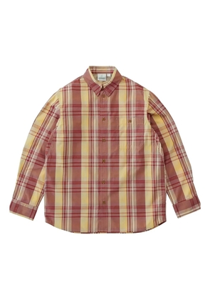Gramicci plaid-pattern cotton shirt - Yellow