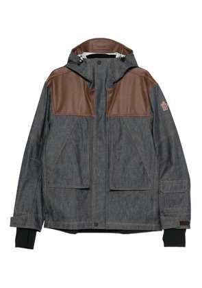 Moncler Grenoble panelled hooded jacket - Grey