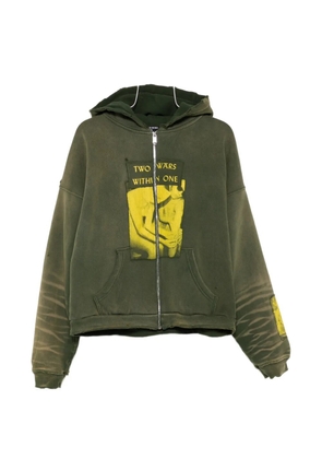 Enfants Riches Déprimés graphic zip-up hoodie - Green