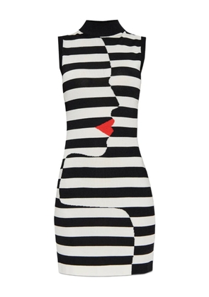Balmain striped mini dress - White