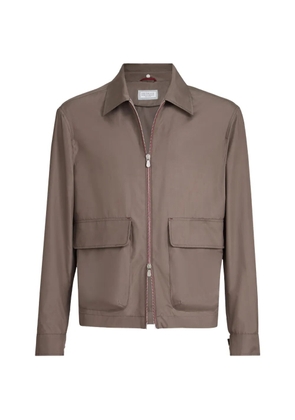Brunello Cucinelli flap-pocket jacket - Brown