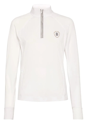 Brunello Cucinelli logo-patch jersey - White