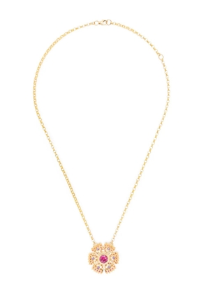 Harwell Godfrey 18kt yellow gold Petunia multi-stone necklace