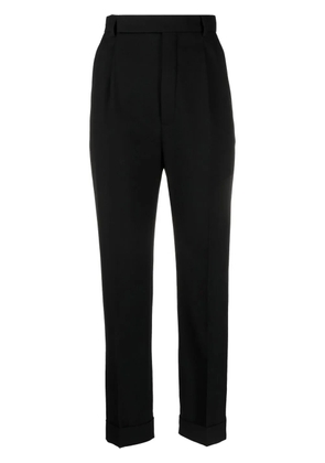 Saint Laurent tapered-leg tailored trousers - Black