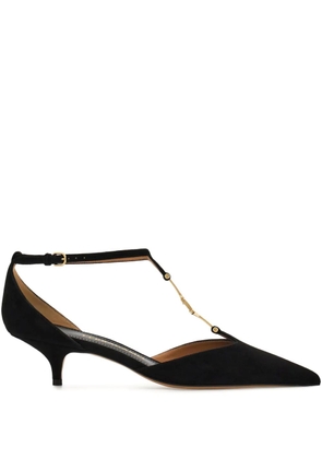 Ferragamo 40mm t-strap buckle pumps - Black