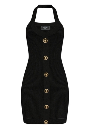 Balmain ribbed mini dress - Black