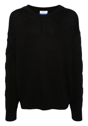 Off-White 3D Diag ribbed-knit jumper - Black