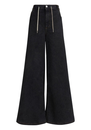 Marni high-rise wide-leg jeans - Black