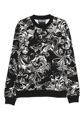Versace Jeans Couture baroque-print sweatshirt - Black