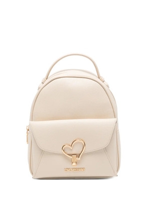 Love Moschino heart-detail backpack - Neutrals