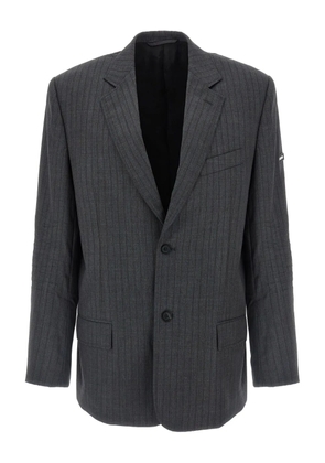 Balenciaga single-breasted pinstripe blazer - Grey