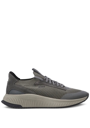 BOSS lace-up suede trainers - Grey