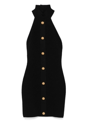 Balmain halterneck mini dress - Black