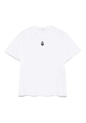 Alexander McQueen flocked-skull T-shirt - White