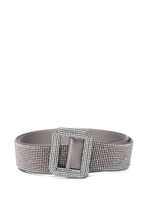 Benedetta Bruzziches crystal-embellished buckle belt - Silver