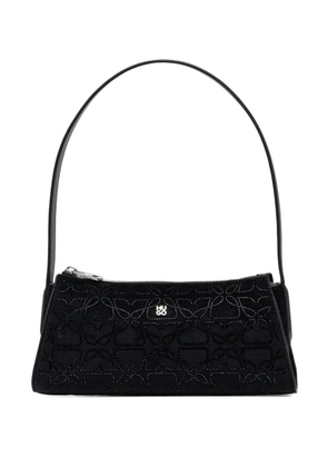 HUGO embellished logo-detail zip-fastening shoulderbag - Black