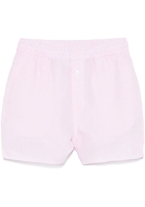 Riviera linen shorts - Pink