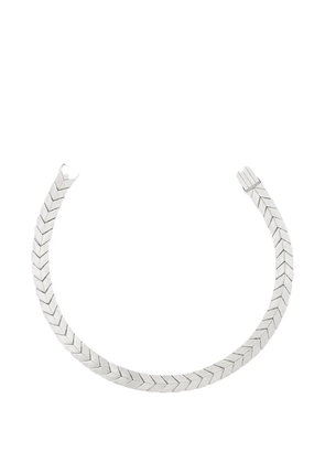 Bevza flat spikelet choker - Silver