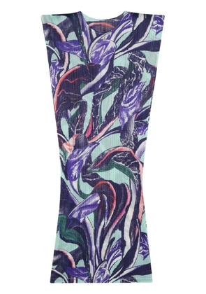 Pleats Please Issey Miyake Tardivo plissé midi dress - Blue