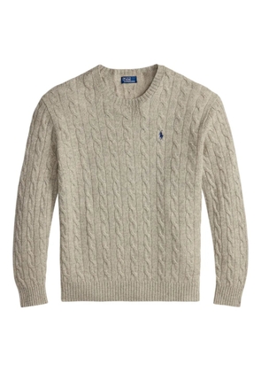 Polo Ralph Lauren cable-knit crew-neck sweater - Neutrals