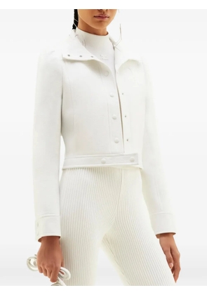 Courrèges logo-detail jacket - White