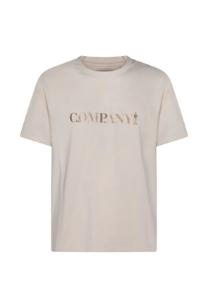 C.P. Company logo-print T-shirt - Neutrals