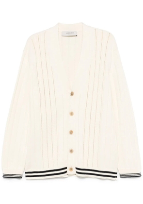 Golden Goose cable-knit cotton cardigan - White