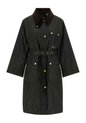 Barbour Milda waxed trench coat - Green