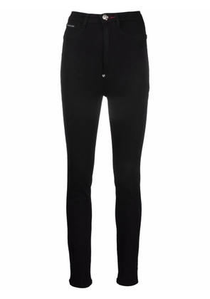 Philipp Plein Super high-waist skinny jeans - Black