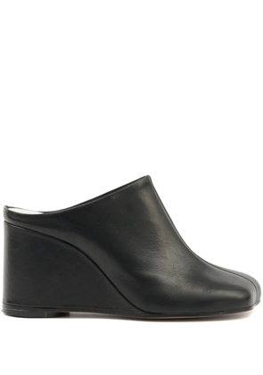 MM6 Maison Margiela leather mules - Black