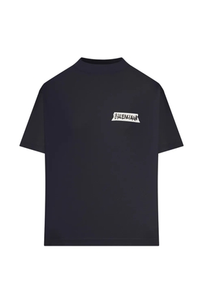 Balenciaga masking tape graphic T-shirt - Blue