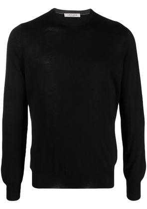 Fileria round-neck virgin-wool sweater - Black