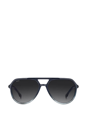 BOSS Browline tinted lenses sunglasses - Blue