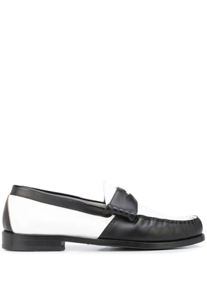 RHUDE colour-block penny loafers - Black