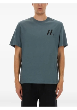 Helmut Lang logo-print cotton T-shirt - Blue
