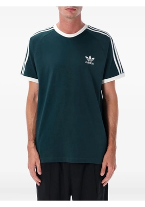 adidas logo-embroidered T-shirt - AURORA IVY / WHITE