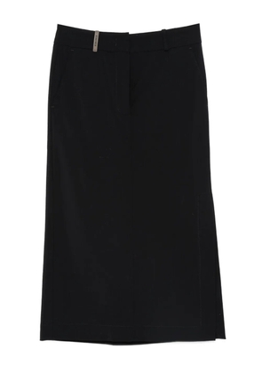 Peserico belt-loops midi skirt - Blue