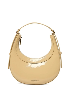 Coccinelle logo-plaque leather shoulder bag - Neutrals