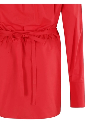 Federica Tosi button-fastening mini shirt dress - Red