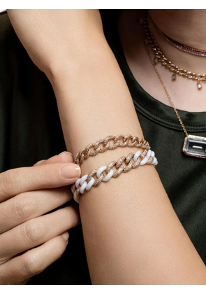 SHAY diamod deven link bracelet - Pink