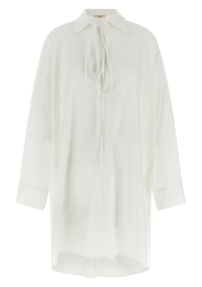 DI.LA3 PARI' oversize shirt - White