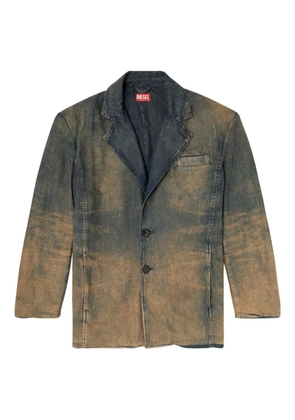 Diesel distressed denim blazer - Blue