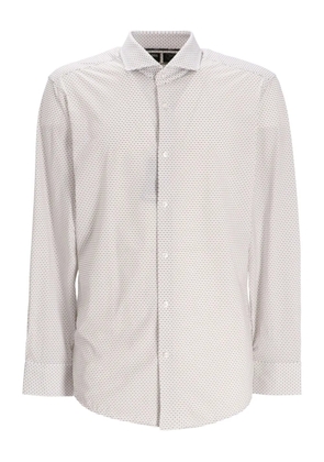 BOSS printed cotton shirt - Neutrals
